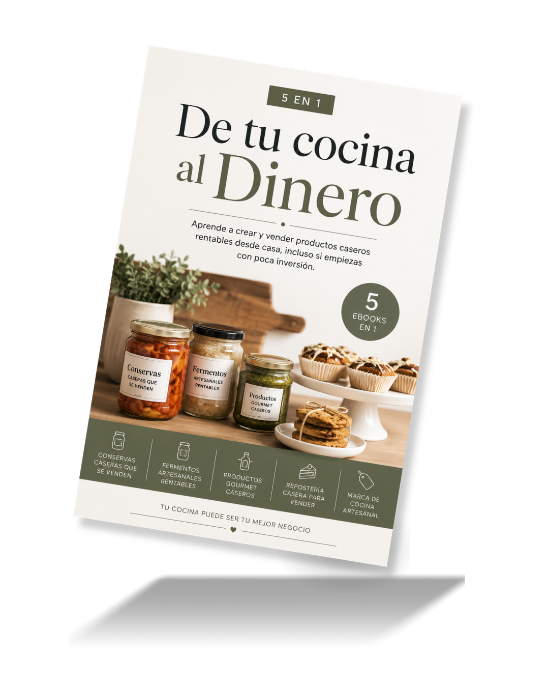 De Tu Cocina al Dinero: El Sistema Completo para Crear y Vender Productos Artesanales Rentables (5 Libros en 1)